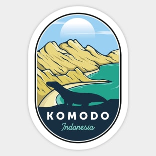 komodo island Sticker